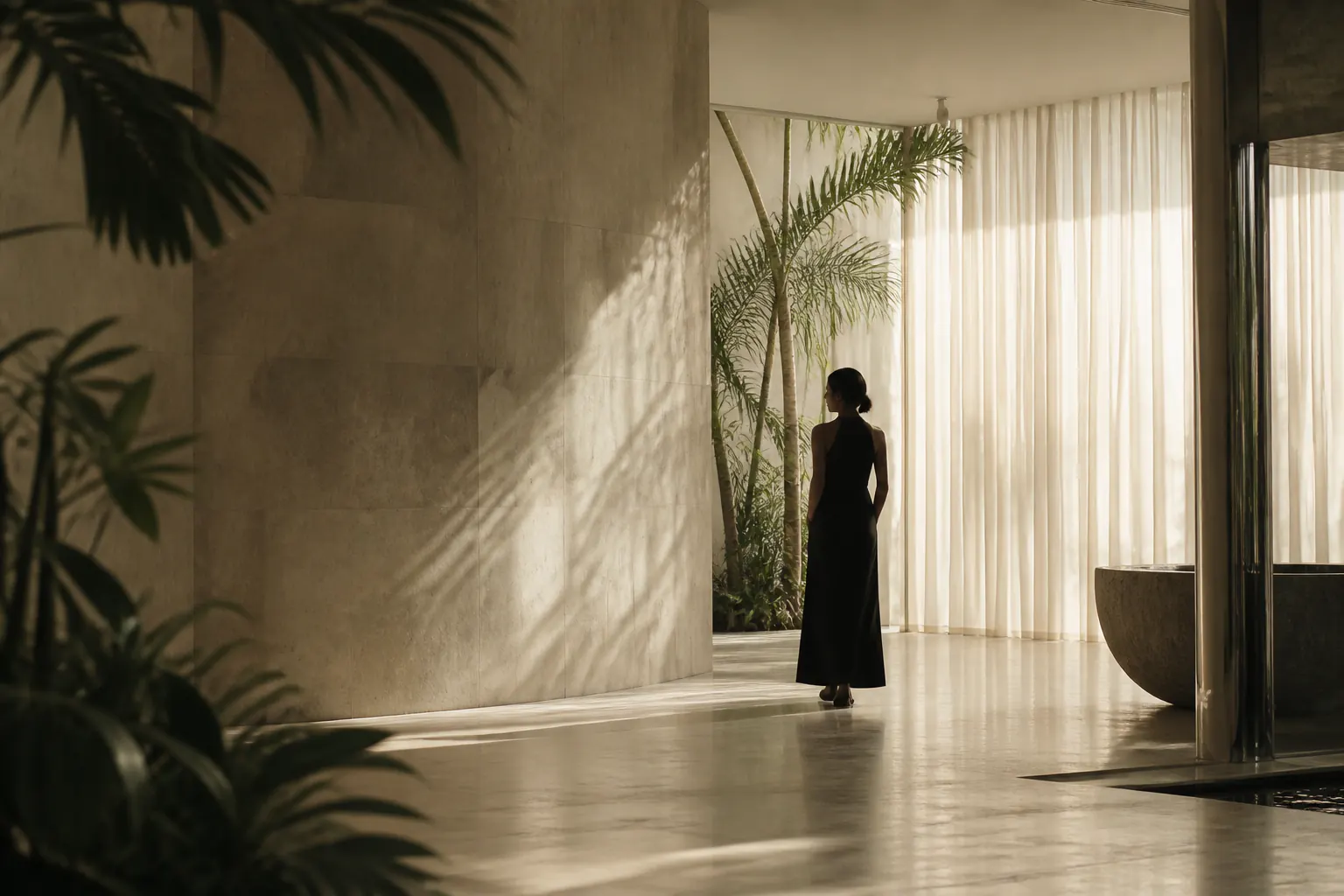 UNO Collectives fashion editorial in a sunlit Southeast Asian interior